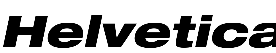 Helvetica Neue LT Pro 93 Black Extended Oblique Font Download Free